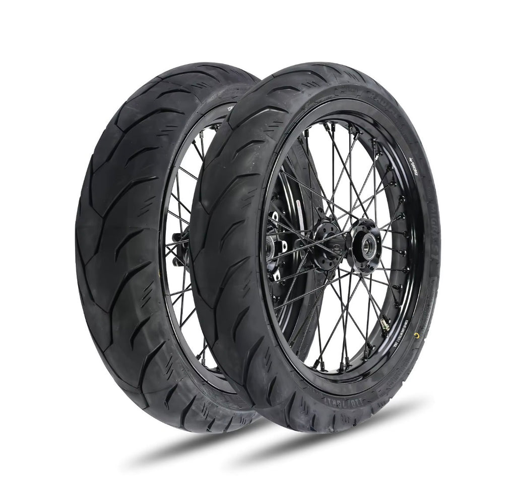 17/14 SuperMoto Wheel & Tire Set