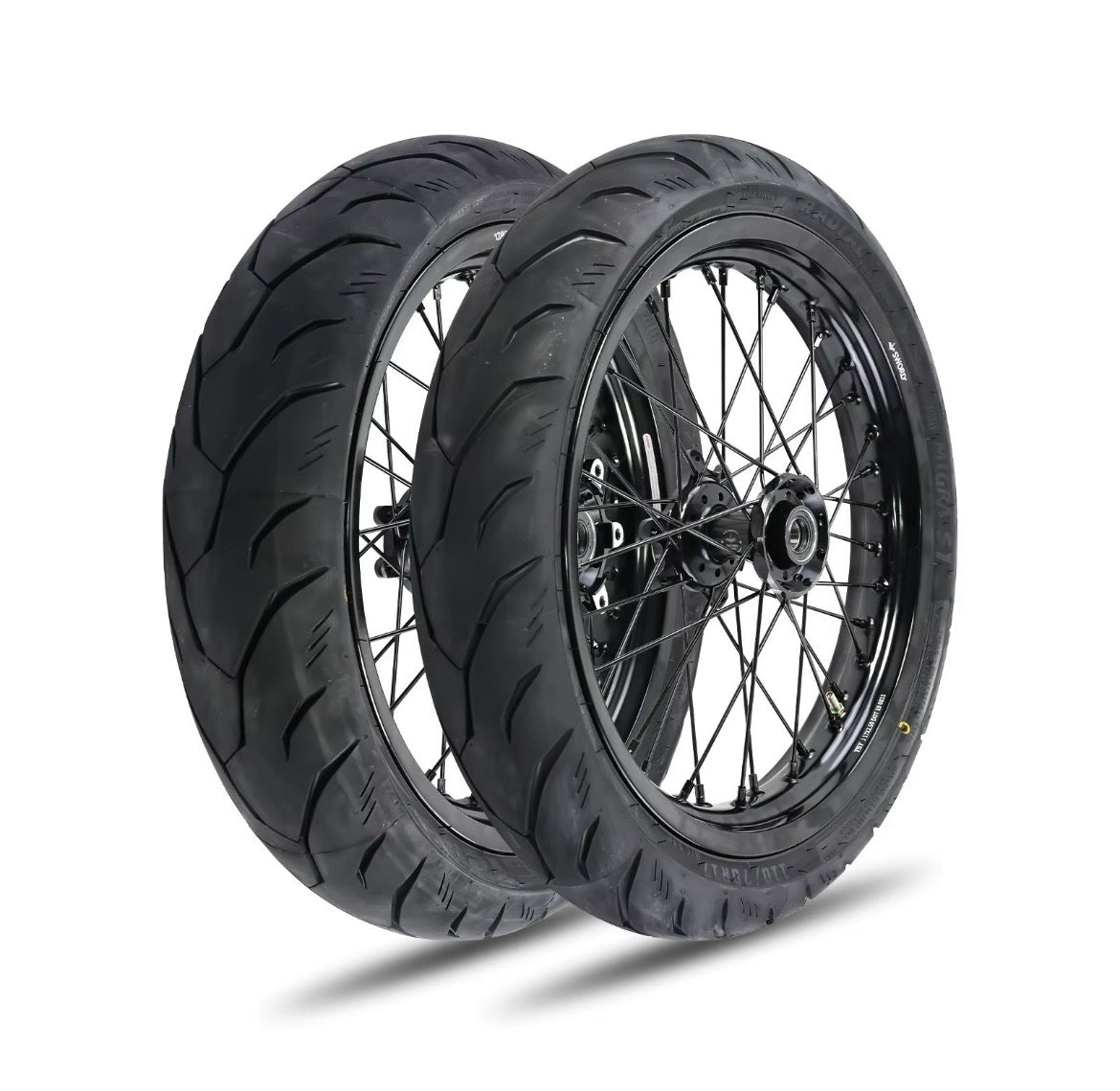 17/14 SuperMoto Wheel & Tire Set