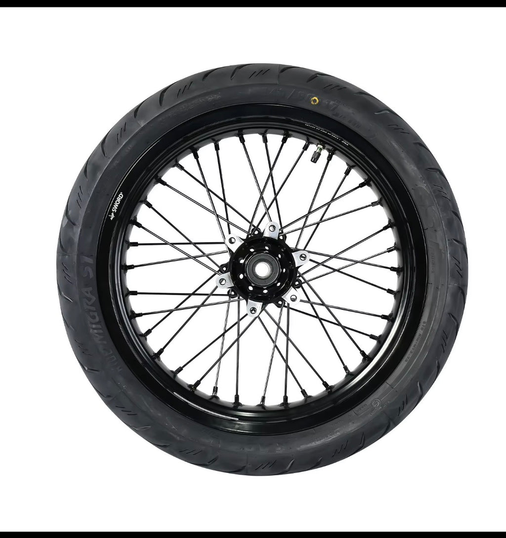 17/14 SuperMoto Wheel & Tire Set
