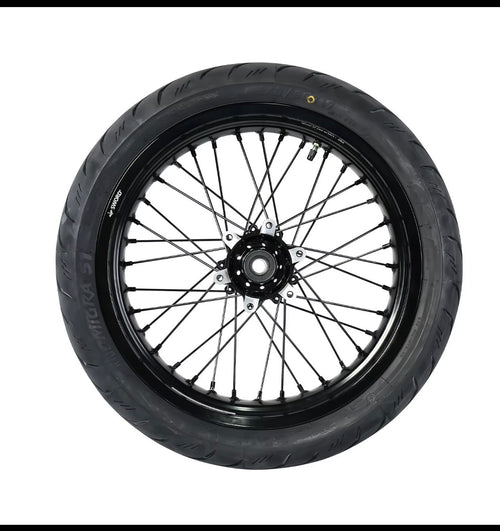 17/14 SuperMoto Wheel & Tire Set