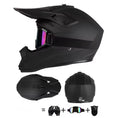 NexVey flash/E-Moto Full Face Helmet & Riding Gear Bundle