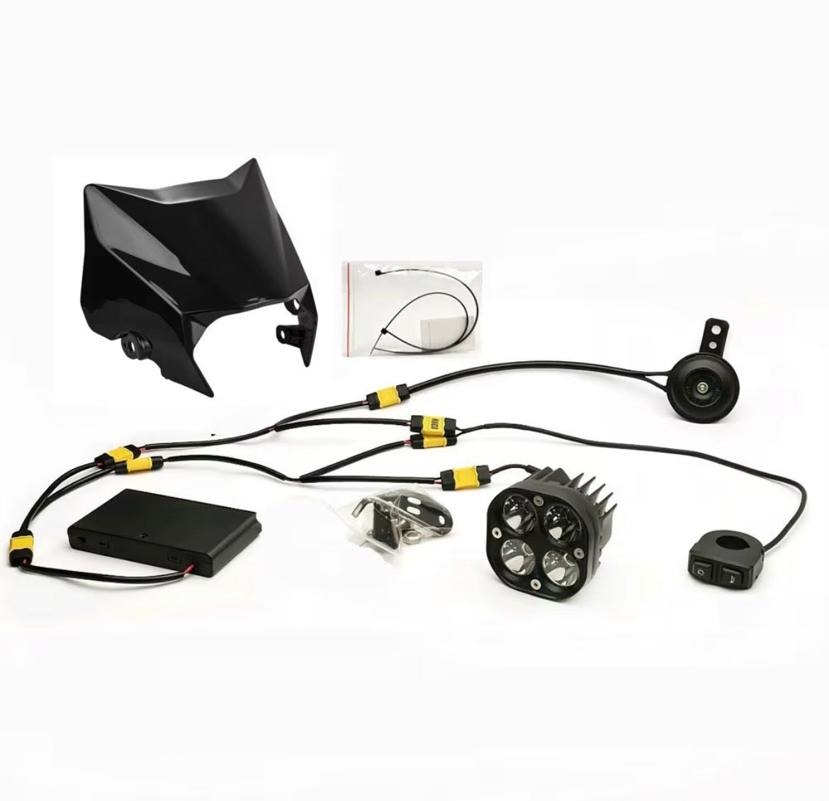 Flashsupplies Ultra-bee light & horn set with frame