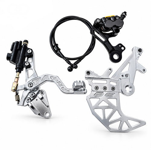 Flash Supplies E-Bike Performance Hydraulic foot break & Rearset Kit